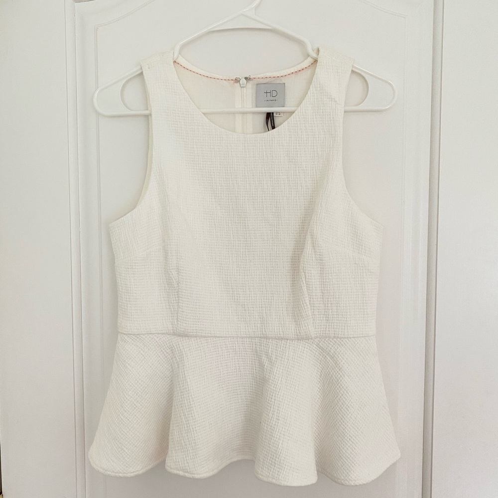 Anthropologie White Top Size 6